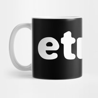 Ertog אֶתְרוֹג citron text white Mug